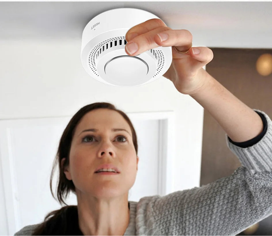 Tuya Smart WiFi Smoke Sensor Fire Protection Smoke Detector 85dB Sound Security System Firefighters Smartlife APP Control