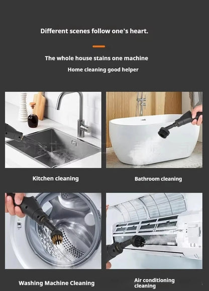 220V EU Plug High-Temperature Steam Cleaner for Home Car Deep Cleaning Kitchen Hood & Air Con Sterilization Appliance