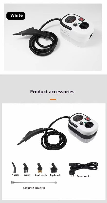 220V EU Plug High-Temperature Steam Cleaner for Home Car Deep Cleaning Kitchen Hood & Air Con Sterilization Appliance